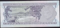 6.Emisyon 2.Tertip 5 Lira I81 440795 Çok Temiz+