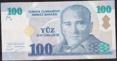 8.Emisyon 100 YTL A32 047415 Temiz