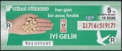 2014 19 Ocak Çeyrek Bilet - R Serisi