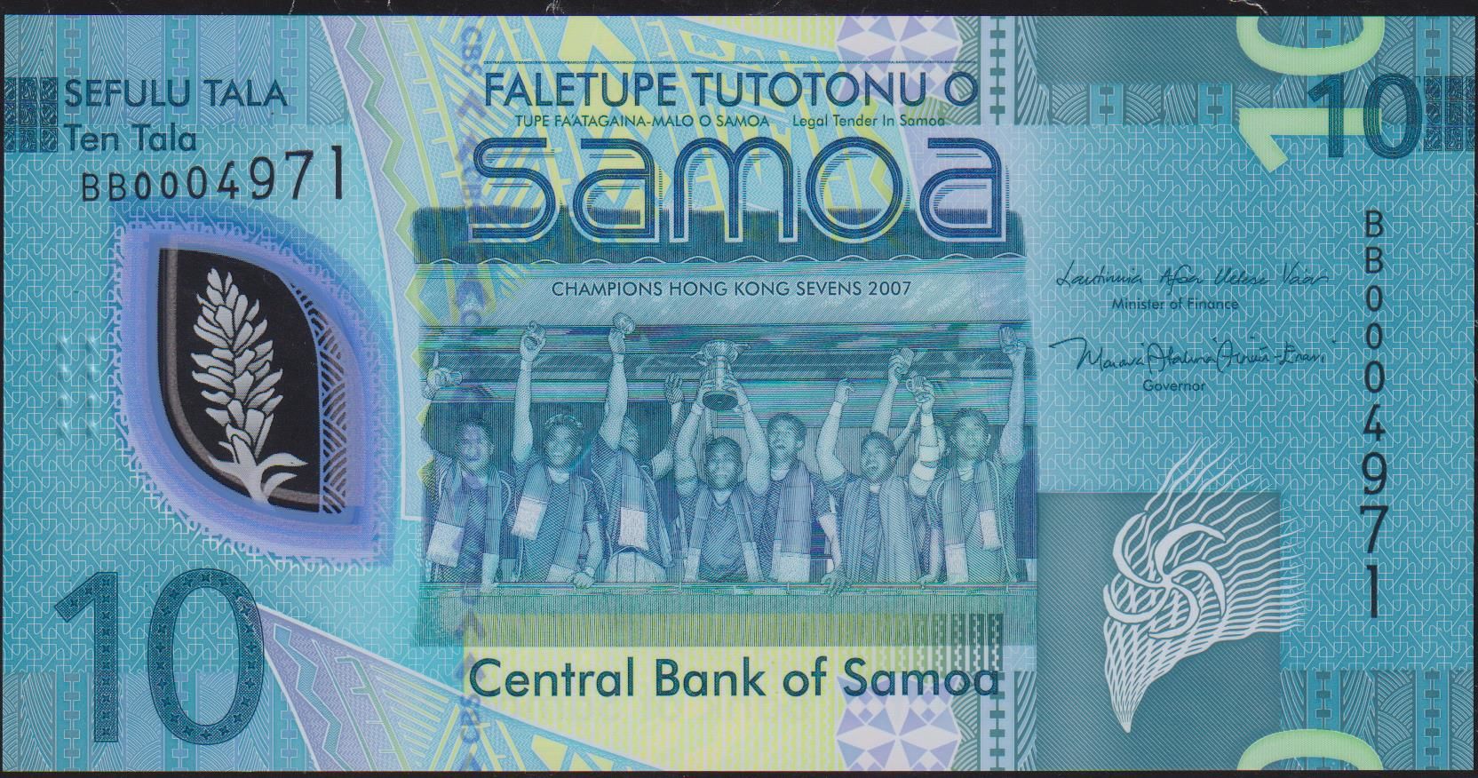 Western Samoa 10 Tala 2023 Çil Pick 48 Polimer