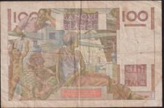 Fransa 100 Frank 15 Temmuz 1948 Çok Temiz