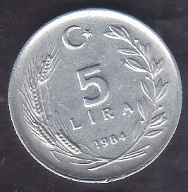 1984 Yılı 5 Lira
