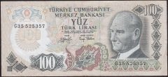 6.Emisyon 2.Tertip 100 Lira G35 525357 Çok Temiz