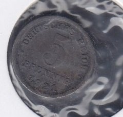 ALMANYA 5 PFENİNG 1921 ÇOK TEMİZ