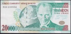 7.EMİSYON 20 000 000 LİRA H20 239954 ÇÇT +