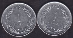 1978 Yılı 1 Lira (Ters Düz Takım)