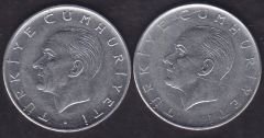 1978 Yılı 1 Lira (Ters Düz Takım)
