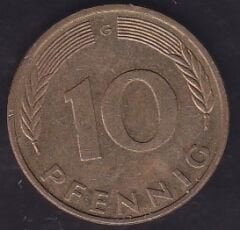 Almanya 10 Pfennig 1983 G