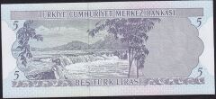 6.Emisyon 2.Tertip 5 Lira I79 285666 Çil