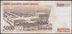 7.Emisyon 5 000 000 Lira J71 633161 Çok Temiz+
