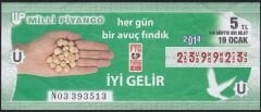 2014 19 Ocak Çeyrek Bilet - U Serisi