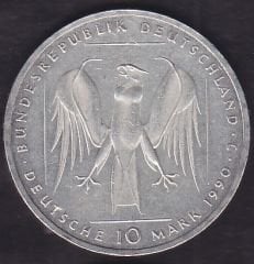 Almanya 10 Mark 1990 Gümüş ( 15.5 Gram )