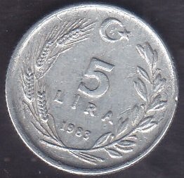 1983 Yılı 5 Lira