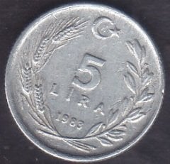 1983 Yılı 5 Lira