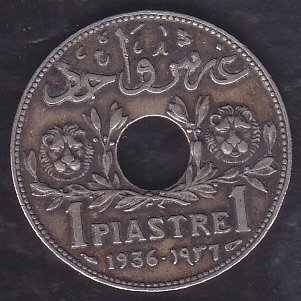Suriye 1 Piastre 1936