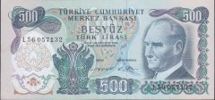 6.Emisyon 2.Tertip 500 Lira L56 057132 Çilaltı Çil