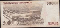 7.Emisyon 5 000 000 Lira H29 264893 Çok Temiz