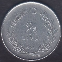 1967 YILI 2.5 LİRA