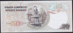 6.EMİSYON 2.TERTİP 50 LİRA J21 369185 ÇİL