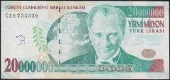 7.Emisyon 20 000 000 Lira C18 735338 Çok Temiz