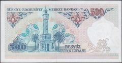 7.Emisyon 2.Tertip 500 Lira E02 830791 Çilaltı Çil