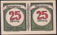 ALMANYA 50 PFENNİNG 1921 ÇİL 2 ADET 25 PFENNİG BÖLÜNMEMİŞ BLOK