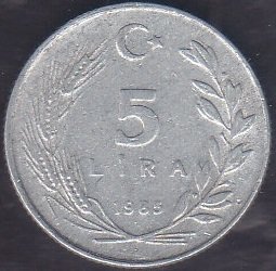1985 Yılı 5 Lira