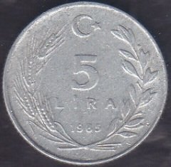 1985 Yılı 5 Lira