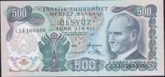 6.Emisyon 2.Tertip 500 Lira L13 160358 Çilaltı