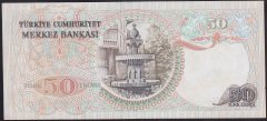 6.EMİSYON 2.TERTİP 50 LİRA J19 738907 ÇİLALTI (KAT YOK SARARMA VAR)