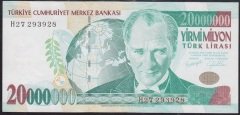 7.EMİSYON 20 000 000 LİRA H27 293928 ÇÇT +