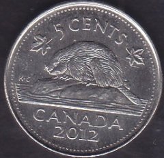 KANADA 5 CENTS 2012