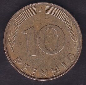 Almanya 10 Pfennig 1990 J