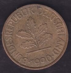Almanya 10 Pfennig 1990 J