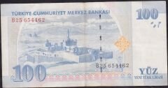 8.Emisyon 100 YTL B25 654462 Çok Temiz+