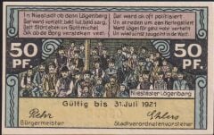 Almanya 50 Pfennig Notgeld 1921 Çil