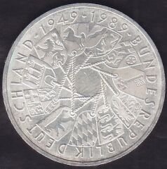 Almanya 10 Mark 1989 Gümüş ( 15.5 Gram )