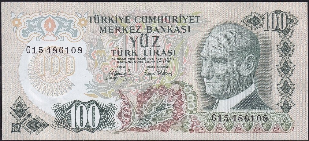 6.Emisyon 2.Tertip 100 Lira G15 486108 Çilaltı