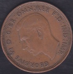 İNGİLTERE HALF PENNY 1942