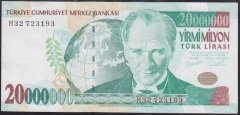 7.EMİSYON 20 000 000 LİRA H32 723193 ÇÇT +