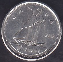 KANADA 10 CENTS 2012