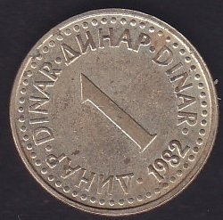 YUGOSLAVYA 1 DİNAR 1982
