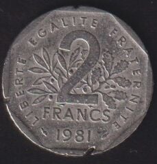 Fransa 2 Frank 1981 Haliyle