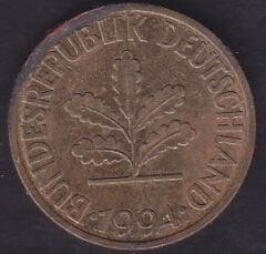 Almanya 10 Pfennig 1994 D