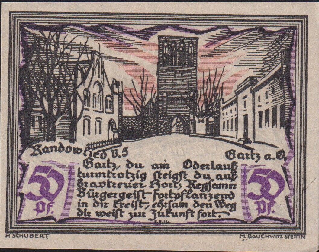 Almanya 50 Pfennig Notgeld 1921 Çil