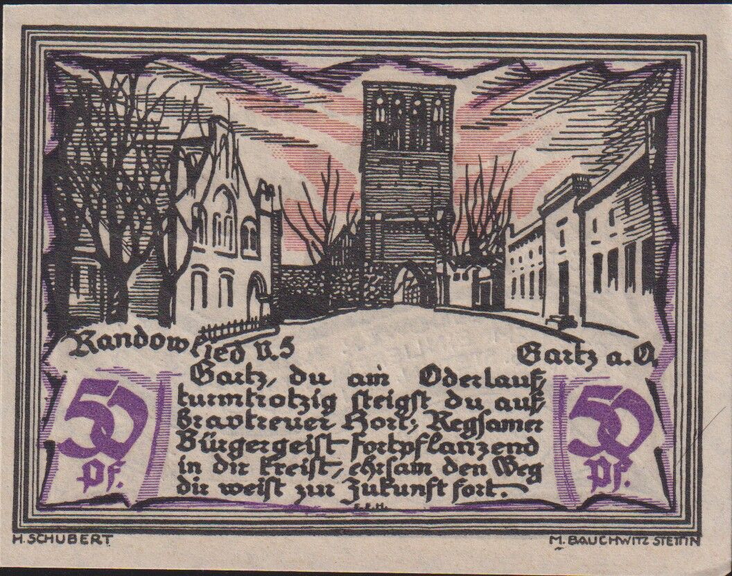 Almanya 50 Pfennig Notgeld 1921 Çil