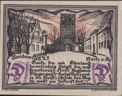 Almanya 50 Pfennig Notgeld 1921 Çil