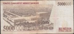 7.Emisyon 5 000 000 Lira H24 246082 Çok Temiz