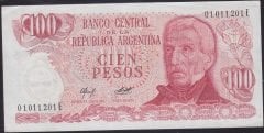 Arjantin 100 Pesos 1976 Çilaltı Çil Pick 302b