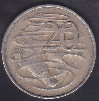 AVUSTRALYA 20 CENT 1967